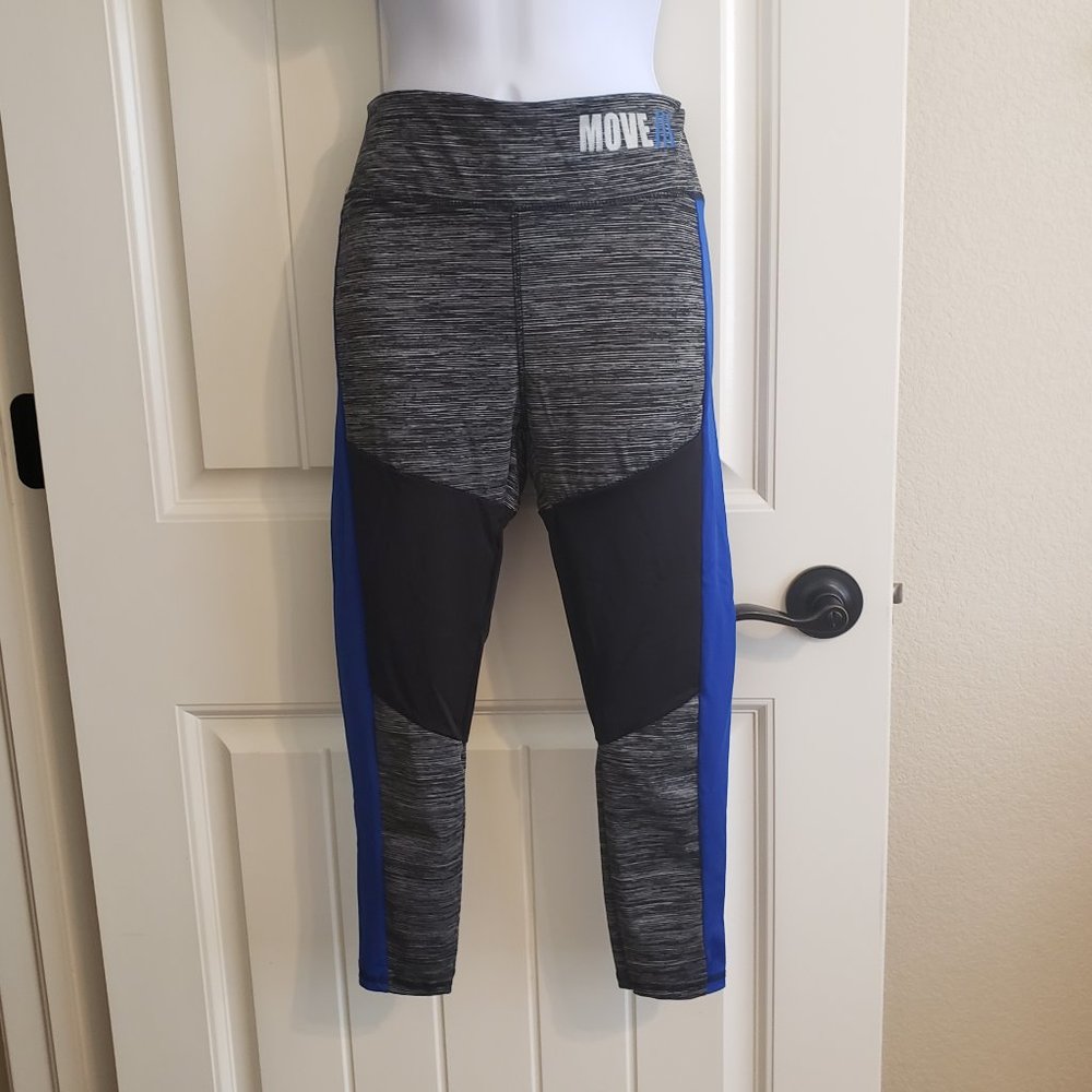 Body Instinct Blue/Black Move Yoga Capri